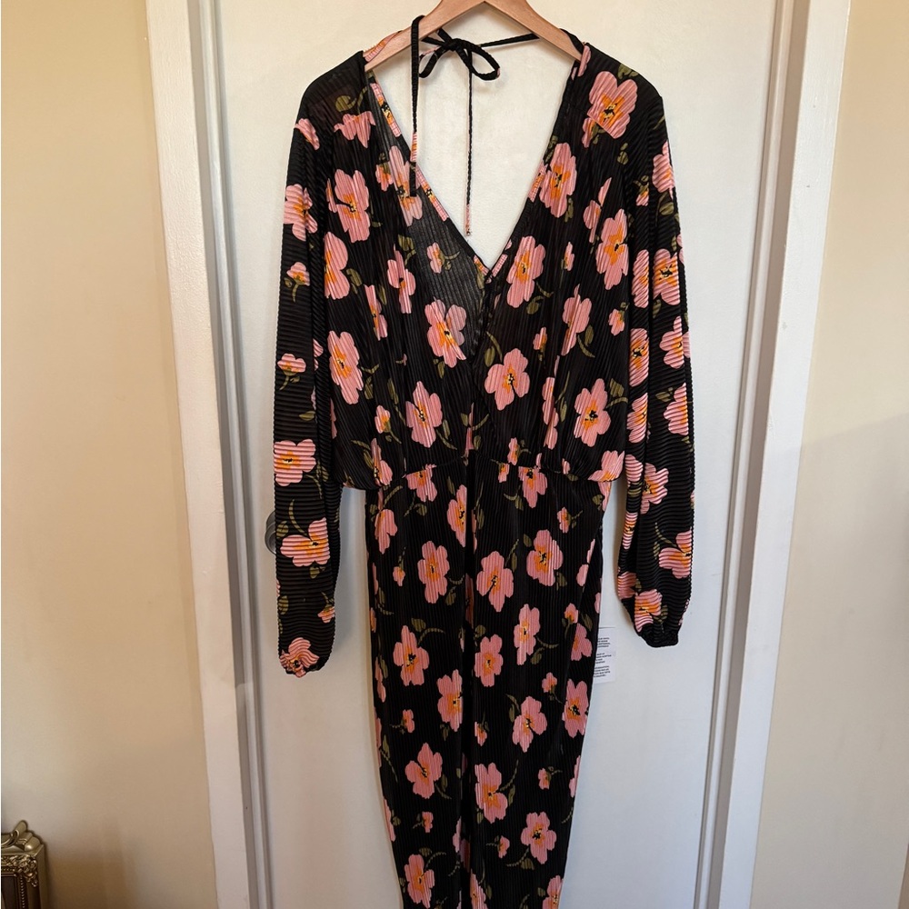 ASOS Floral Velvet Maxi